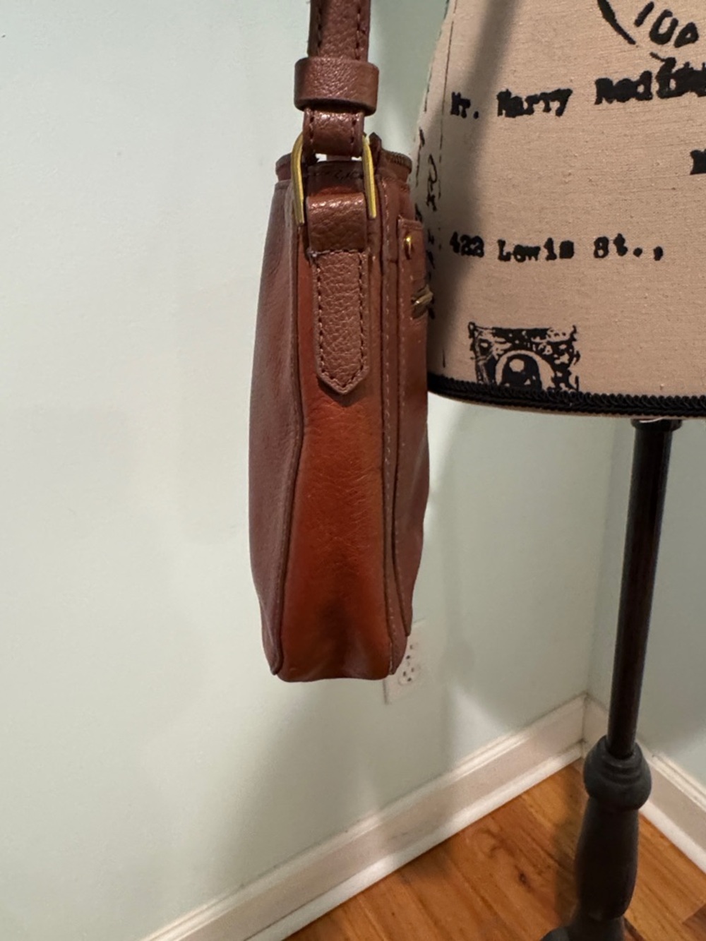 Fossil Leather Crossbody Bag in Rust - Picture 9 of 16